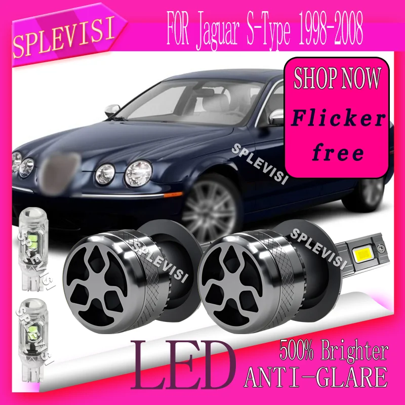 

H7 499 Flicker Free IP68 Waterproof Plug and Play Low Beam Lights For Jaguar S-Type 1998 1999 2000 2001 2002 2003 2004 2005-2008
