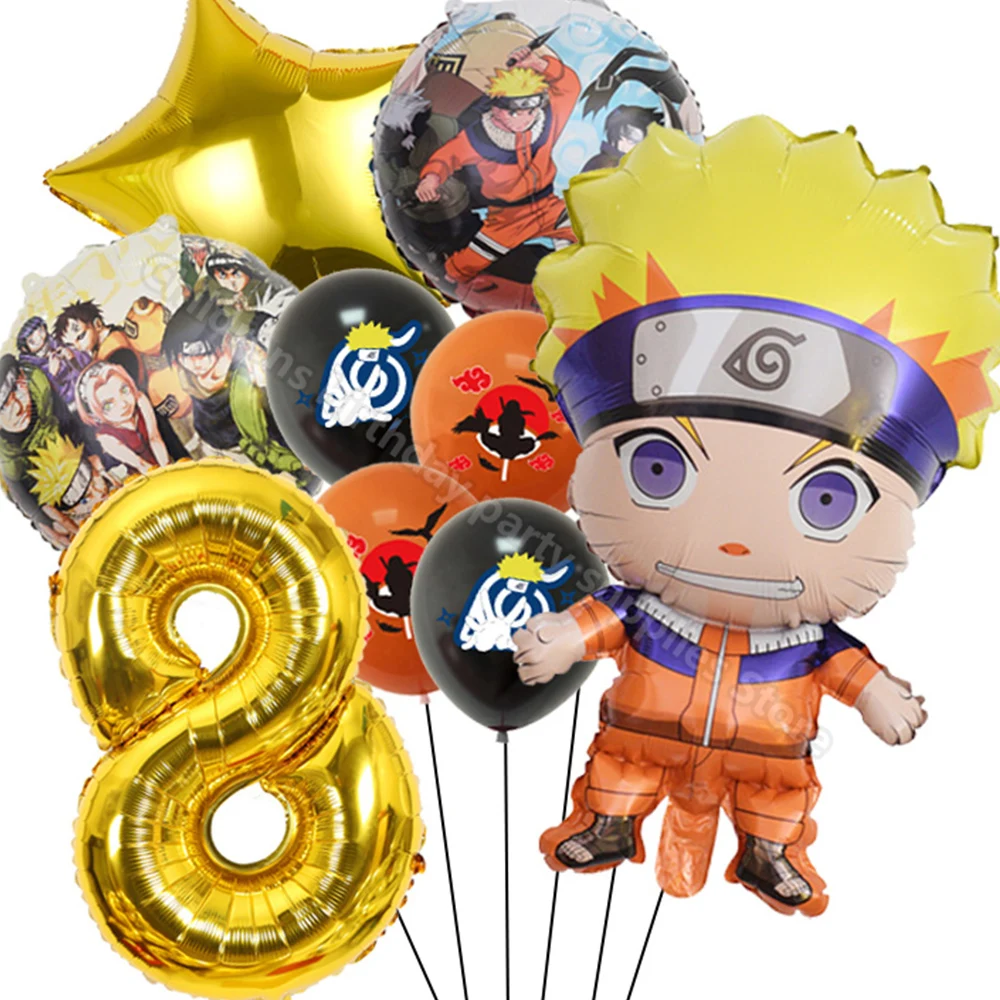 Foil Ballon Set Narutoed 1st-9th 32in Number Foil Ballon DIY Air Balloon Boy Girl Birthday Party Supplies Anniversary Gift Decor