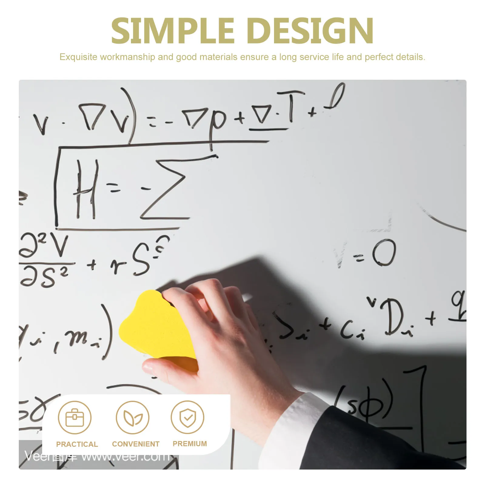 24 قطعة من محايات السبورة البيضاء للمسح الجاف من قماش إيفا على شكل عظمة خفيف الوزن ومحمول للاستخدام المنزلي في الفصول الدراسية والمكتب