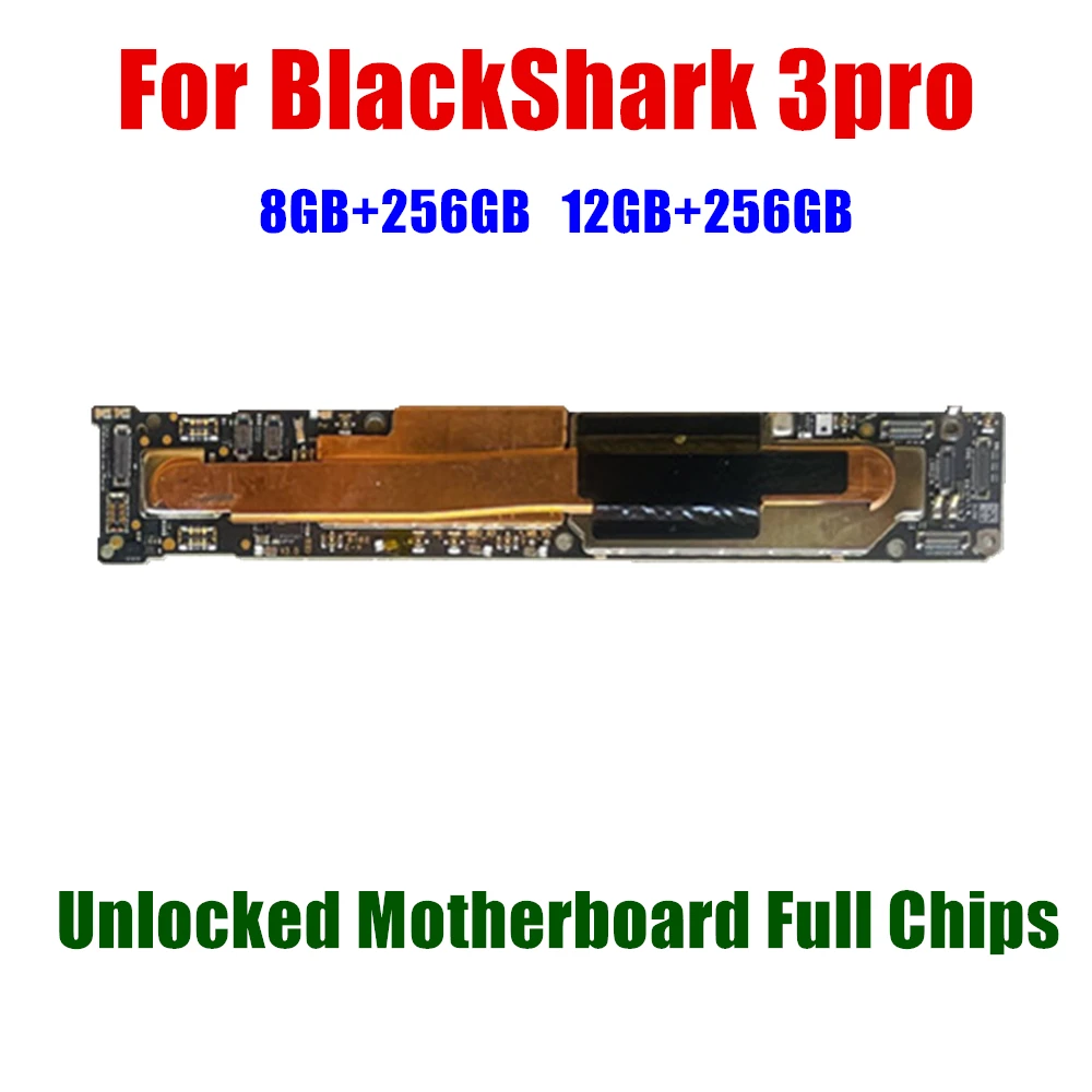 Unlocked Main Mobile Board Mainboard Motherboard With Chips Circuits Flex Cable For BlackShark Black Shark 3pro