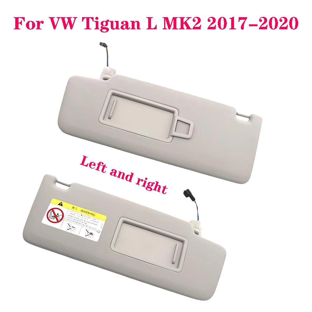 

Auto Gray Inner Sunvisor Sun Visor Sun Shade with Mirror For VW Tiguan L MK2 2017-2020