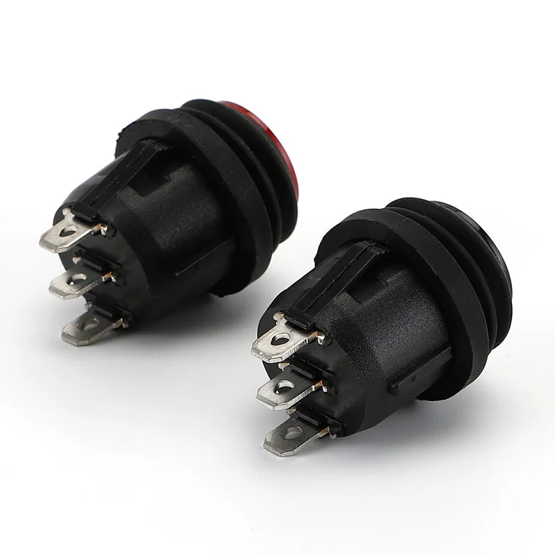 مفتاح هزاز مقاوم للماء KCD2، 3 دبابيس، 3 أوضاع - مفتاح تبديل من نوع القارب الدائري