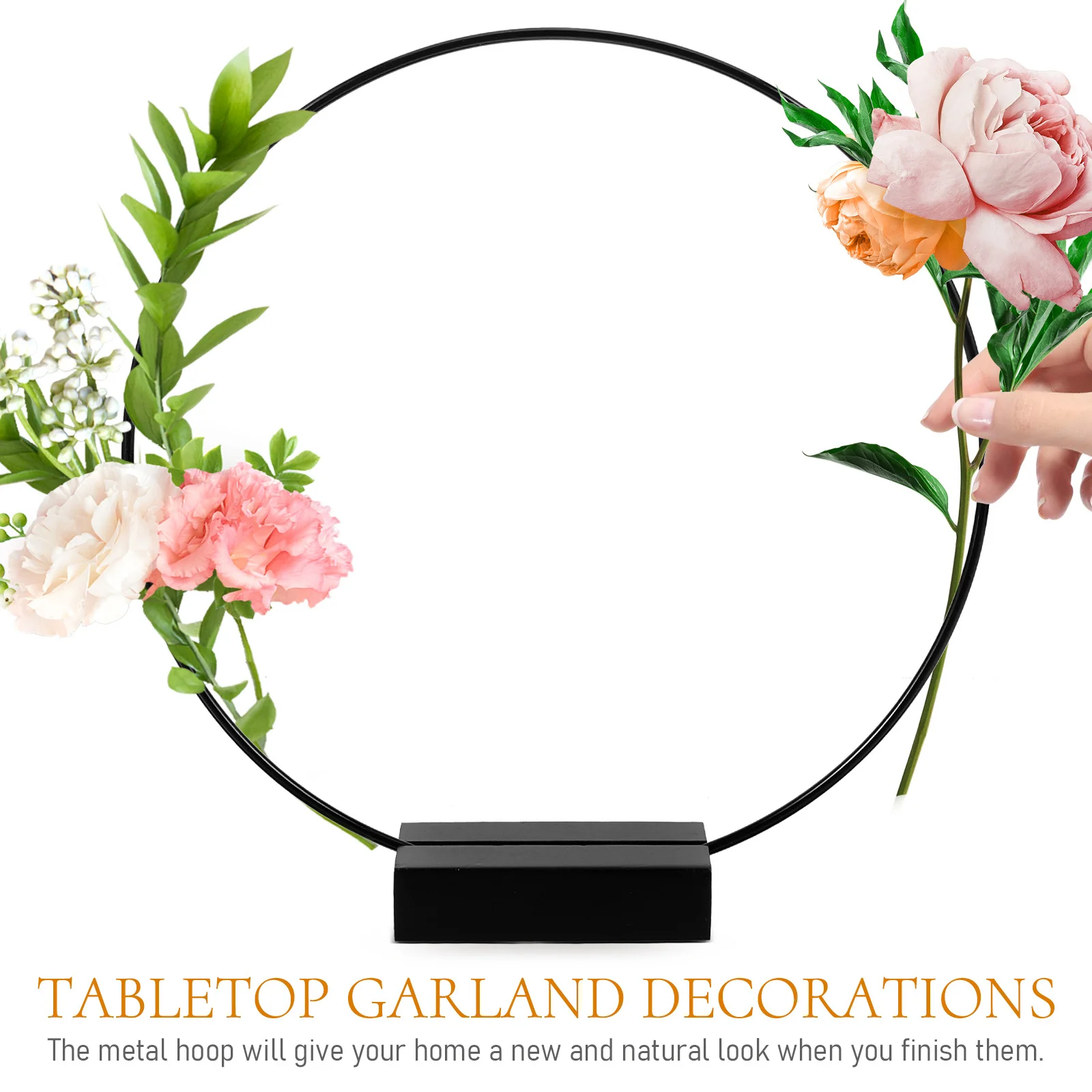 

1 Set Metal Floral Hoop Centerpiece Base Dream Catcher Wedding Diy Ring For Table Decor Wreath Frame Wedding Table Decor Desktop