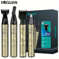 4 In 1 Rechargeable Men's Electric Nose Beard Eyebrows Hair Trimmer Painless Women Trimming Side Burns Eyebrows Beard Hair