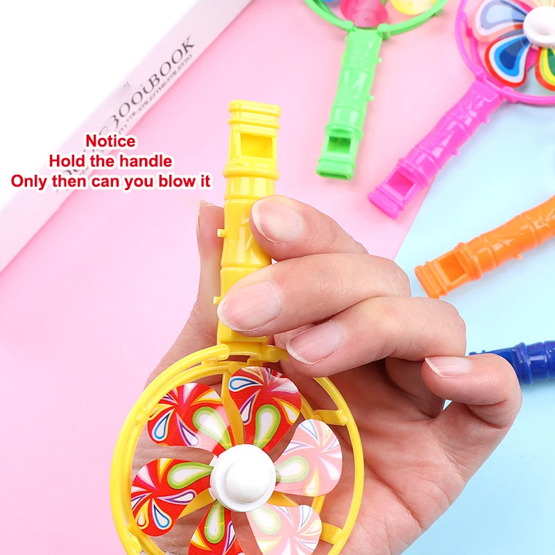 10pcs Whistle Windmill Fan Party Favors - usage example