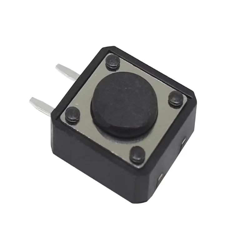 20pcs 2-pin tactile micro switch button, side insertion, two pins, 12*12*4.3/5/7.3/8/9/12mm