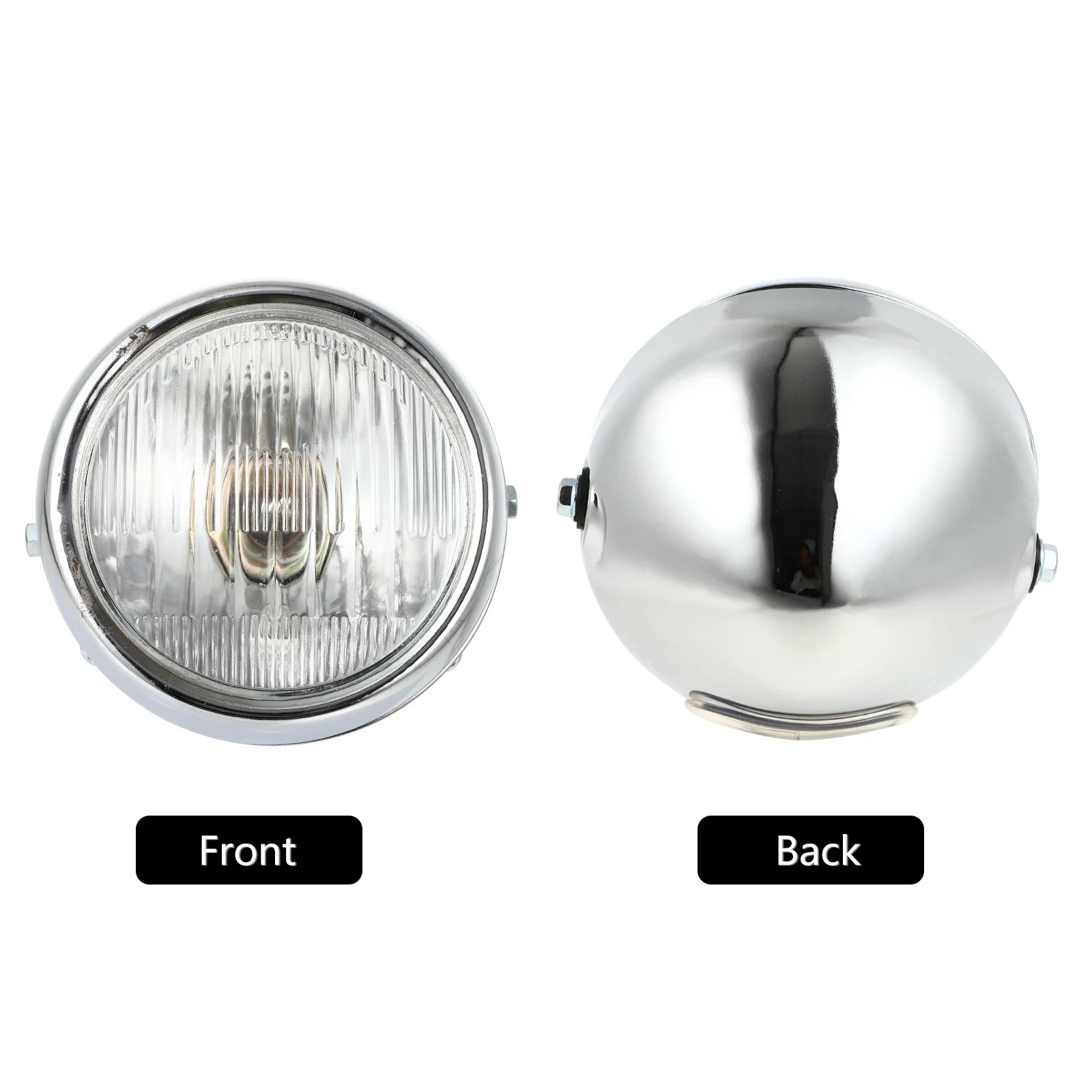 

Motorcycle Retro Headlight Driving Lamp Compact Design Waterproof Rustproof Shockproof Exquisite Workmanship Stylish Appearance