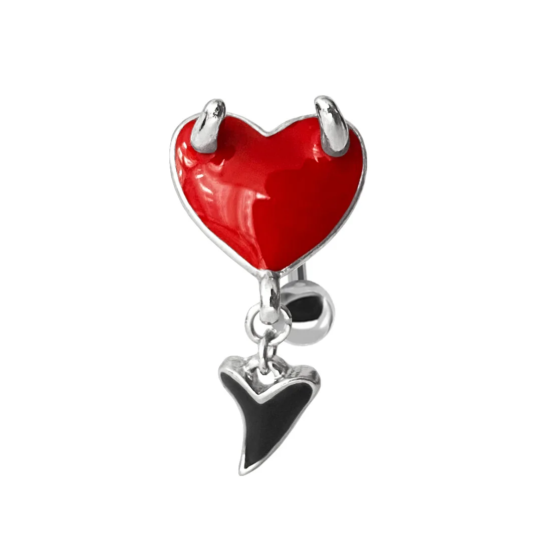 Fringed Zircon Navel Ring Heart Navel Piercing Sexy Maple Leaf Belly Piercing Ombligo Belly Button Rings Nombril Body Jewelry