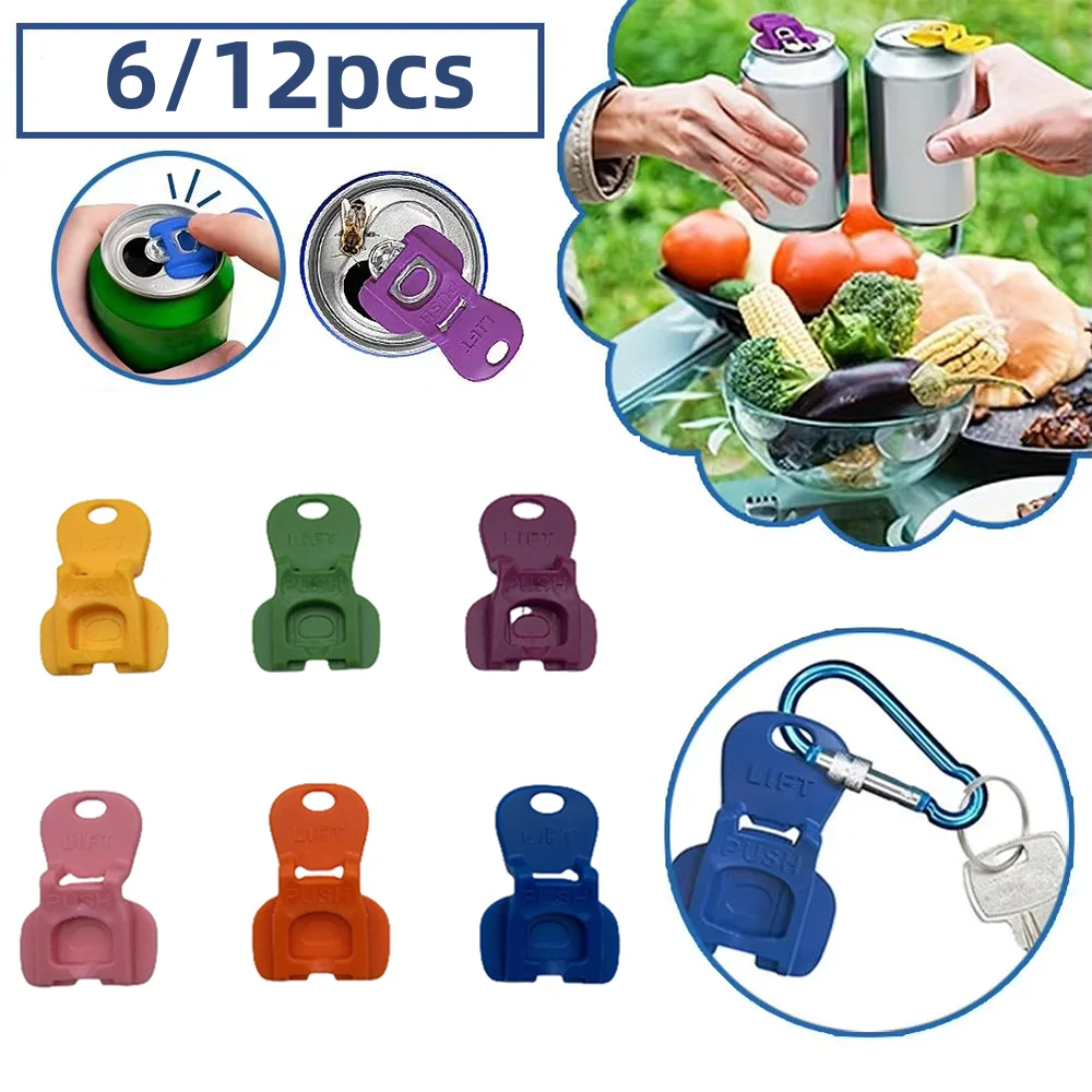 Abridor de botellas portátil Simple, abrelatas colorido, reutilizable, fácil para restaurantes, bares, Camping, cerveza, botella abierta sin esfuerzo, 6/12 Uds.
