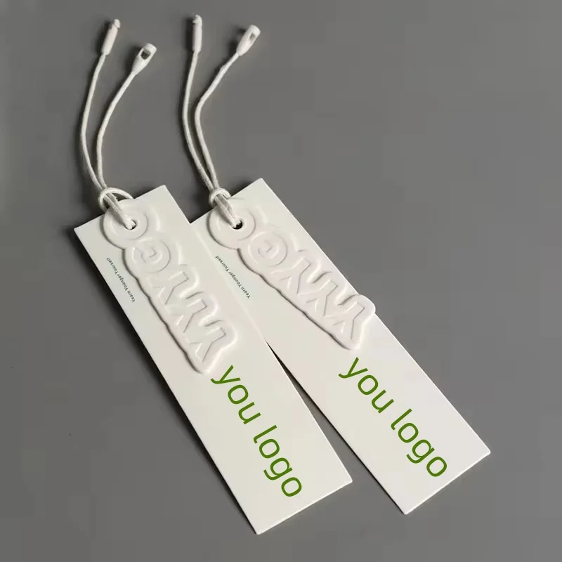 Custom.,pieces. luxury custom logo recyclable paper hang tags business printed clothing tags-shirts jackets bags shoes garm