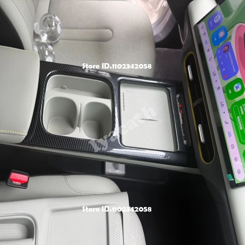 L/RHD for Chery Q/QQ3 EV 2026 2027 ABS Carbonfiber Interior Accessories Window Rise Switch Gear Box Water Cup AC Vent Panle Trim