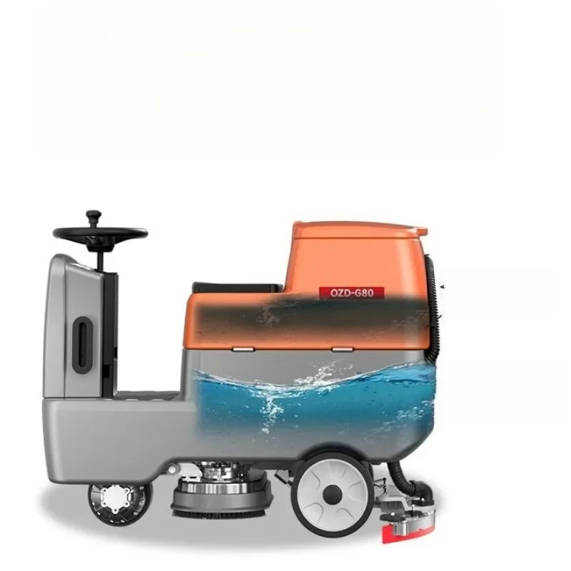 Drive-in industrial commercial workshop warehouse property cleaning washing suction mopping machine