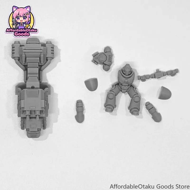3D Printed Space Marine Outrider Motorcycle Bike Chainsword Bolt Pistol Unpainted DIY Kit Desktop