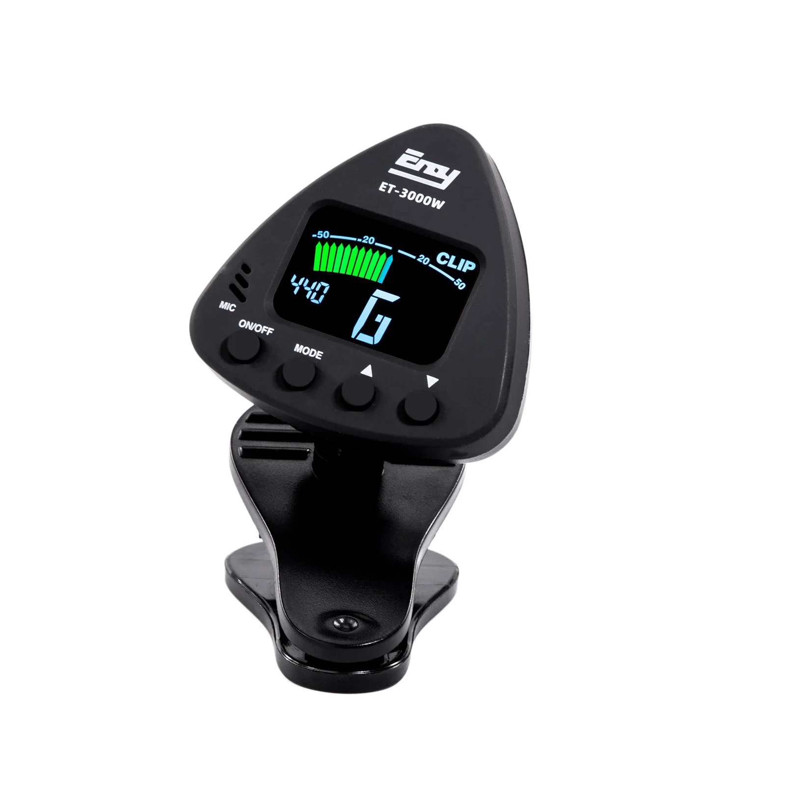 eno ET 3000W Wind Instruments Tuner Supports Mic & Clip-on Tuning Modes for Saxophone Clarinet Trumpet Flute