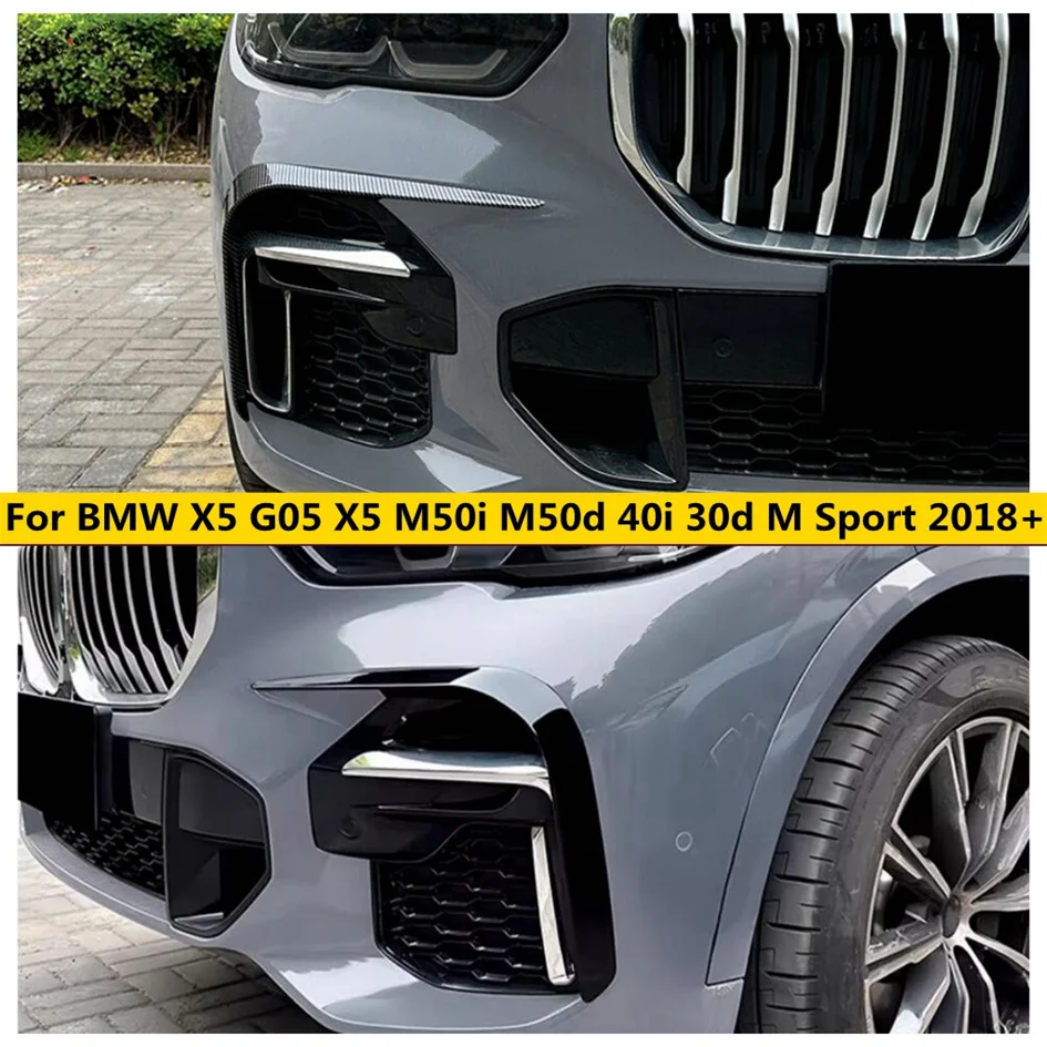 

Front Bumper Wind Knife Bumper Fog Light Grille Cover Front Blade Trim For BMW X5 G05 X5 M50i M50d 40i 30d M Sport 2018 - 2023