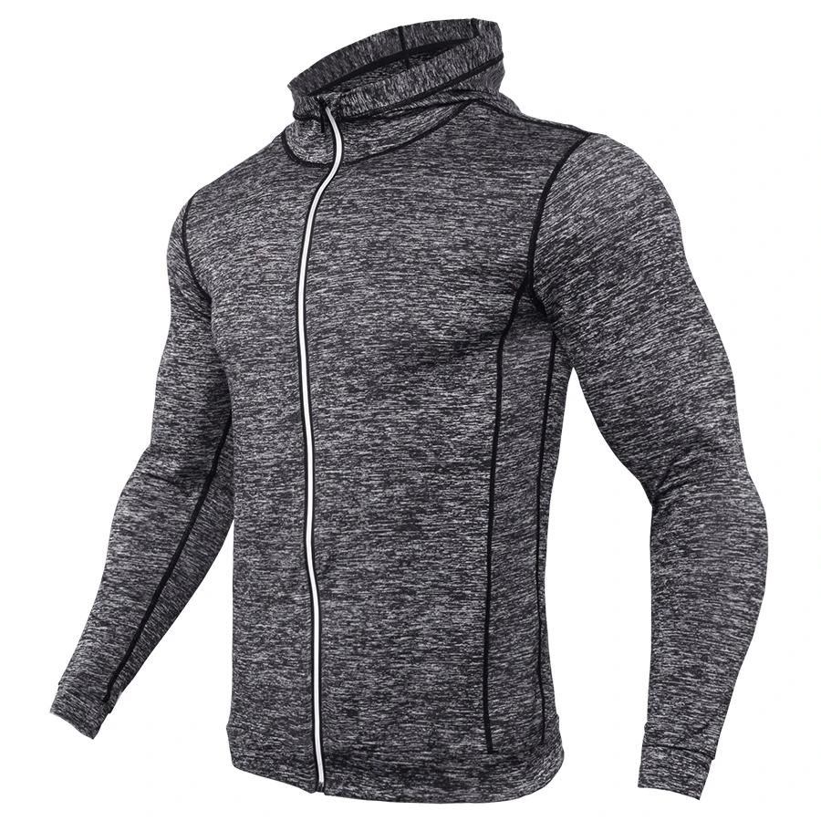 Men‘s Bodybuilding Workout Jacket Hoodies Running Joggers Sweatshirt Slim Fit Exercise Training Fitness Gym Sport Hooded Jackets