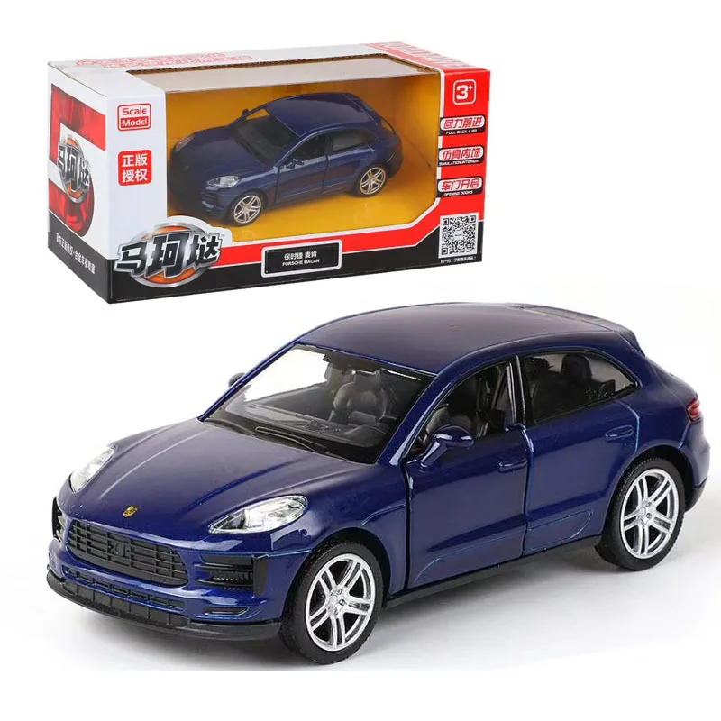 1:36 Porsche MACAN SUV High Simulation Alloy Diecast Car Model Toy With Pull Back For Children Gifts Toy Collection F244