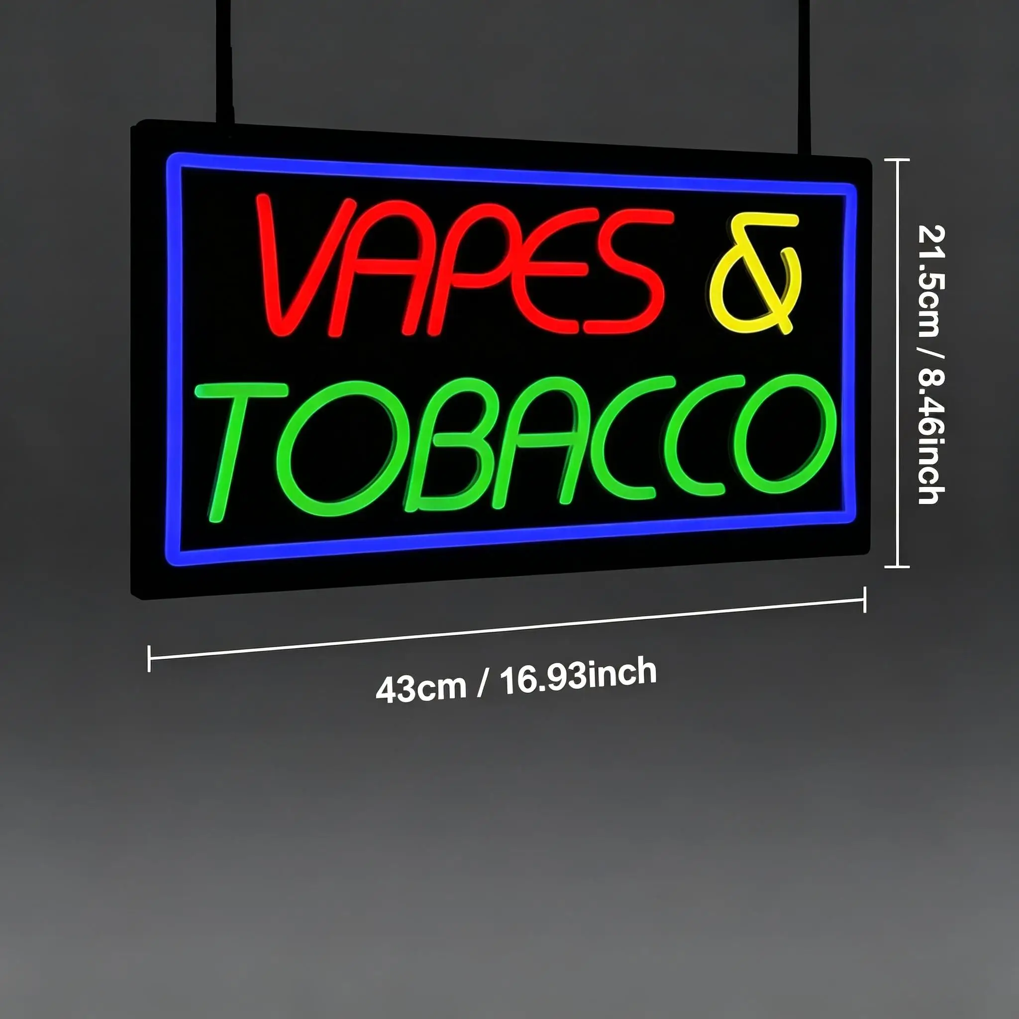 Tobacco and Vape Neon Sign USB Powered LED Dimmable Neon Lights For VapeSmoke Smoking Store Bar Pub Wall Decor Business Signage