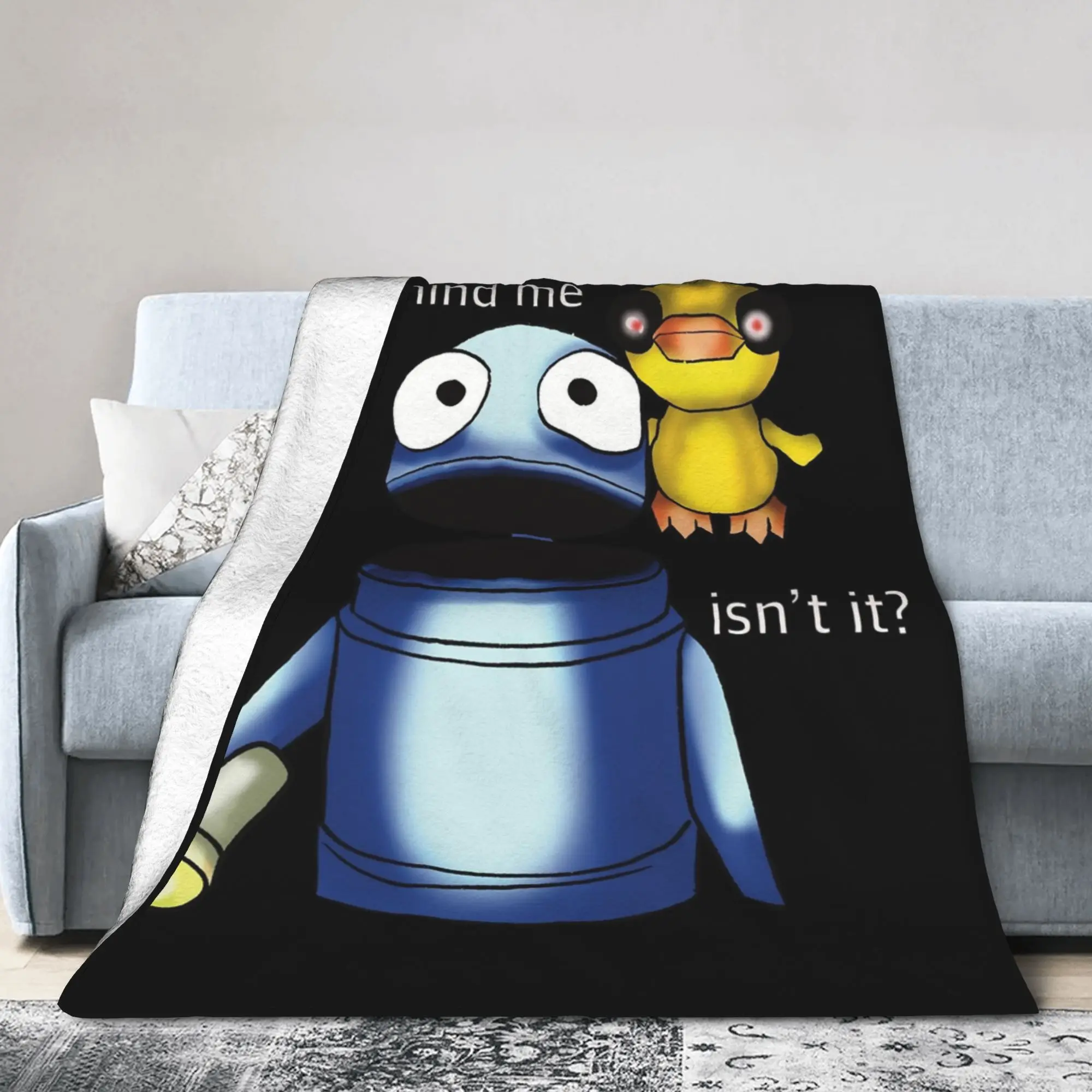 R.E.P.O. It’s Behind Me… isn’t It Blankets Coral Fleece Plush Game Repo Robot Multi-function Super Soft Throw Blankets Bedding