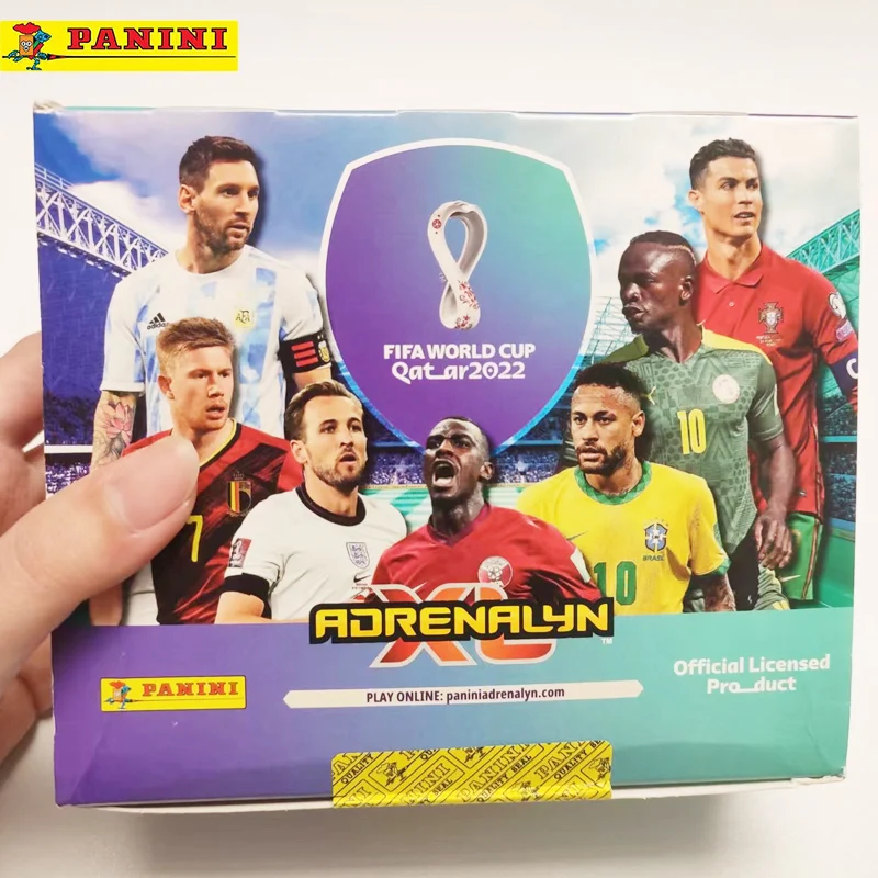 2022 Panini Football Star Cards Box Qatar World Cup Soccer Star Collection Messi Ronaldo Footballer Limited Fan Cards Box Set