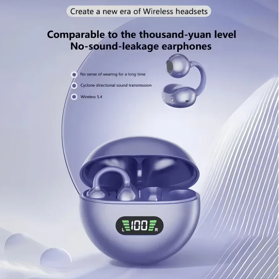 TWS Fone Bluetooth Earbuds Wireless Earphones Over-ear Bluetooth Headphones Create A Passive Seal for Enhanced Bass Response