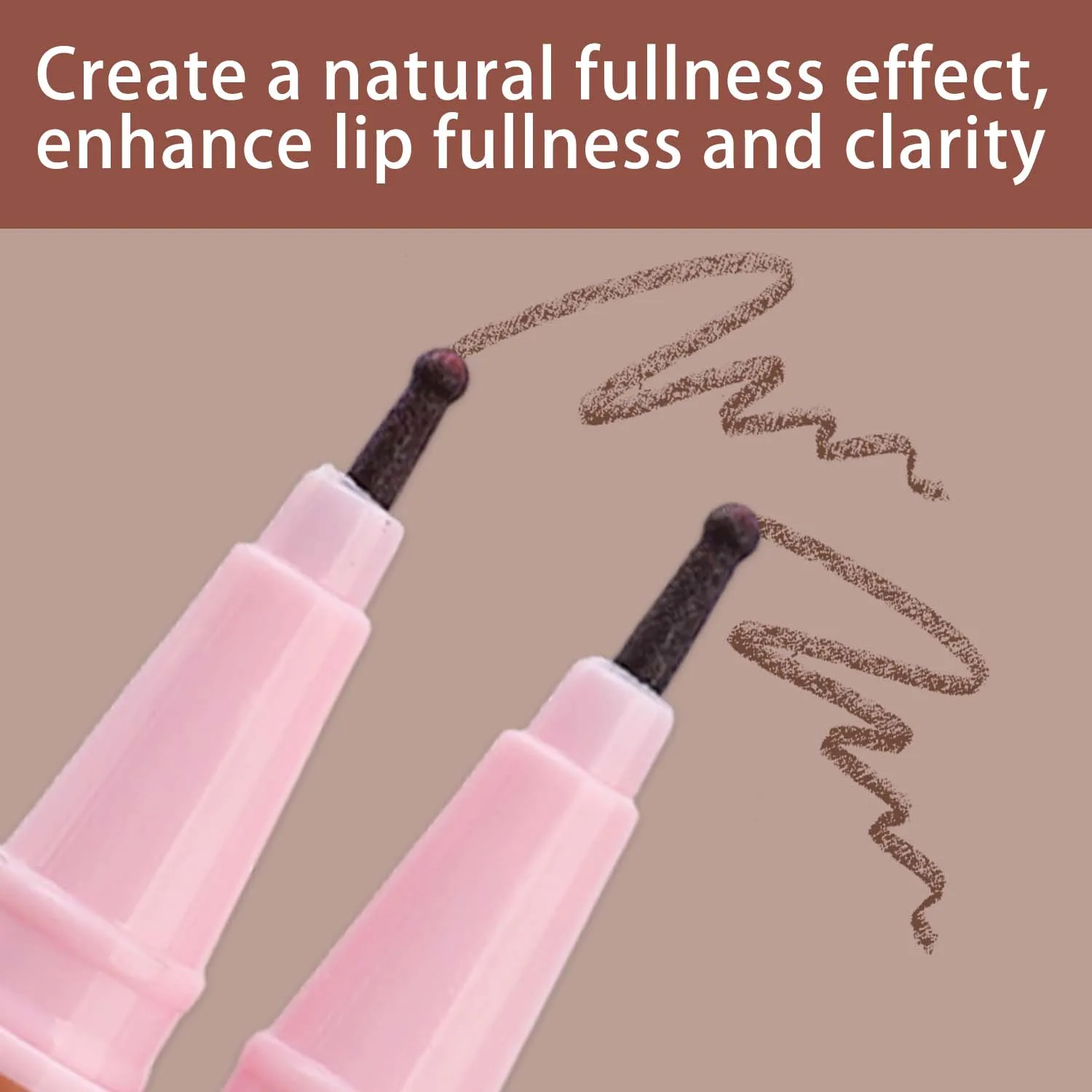 قلم تحديد الشفاه كونتور الشفاه بني غير لامع عاري ممتلئ أحمر شفاه يدوم طويلاً مقاوم للماء أحمر شفاه ناعم مكياج نحيف مستحضرات التجميل #5