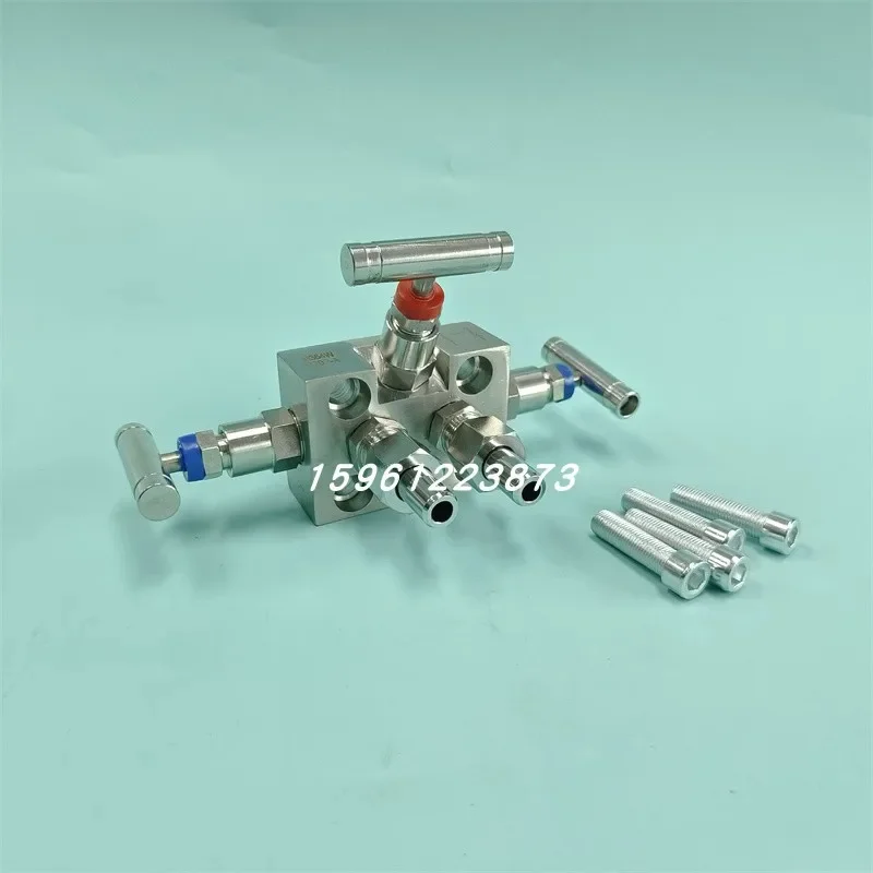 Stainless Steel SF-2B M364W Integrated Three-Valve Manifold Rosemount SS304 Pressure Instrument Needle Valve Manifold