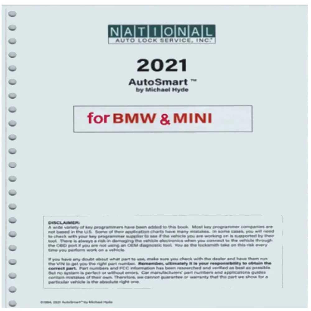 مجموعة كتب AutoSmart 3 E لعام 2021 برمجة أقفال السيارات من مايكل هايد لمفاتيح السيارات الأوروبية والمحلية الآسيوية #6