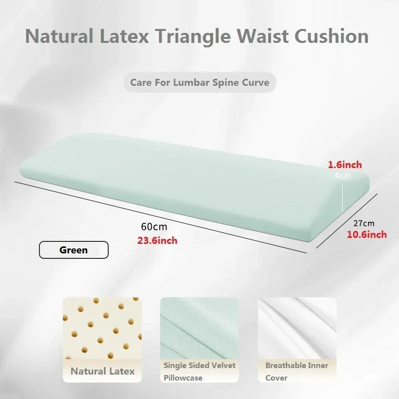 Imagem -04 - Jflegal-travesseiro Lombar de Cama Látex Natural para Mulheres Grávidas Cuidados Cervicais Travesseiro Cervical Cama Maternidade Sono Lateral Tailândia