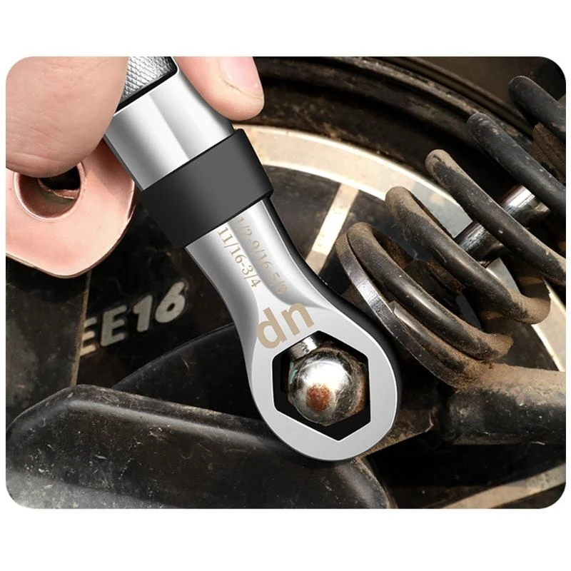 E06B Universal Double Torx Llave 23-In-1 Multi-funcional Function Functable Pocket Tool 1/4 pulgadas 3/4 pulgadas 7 mm 19