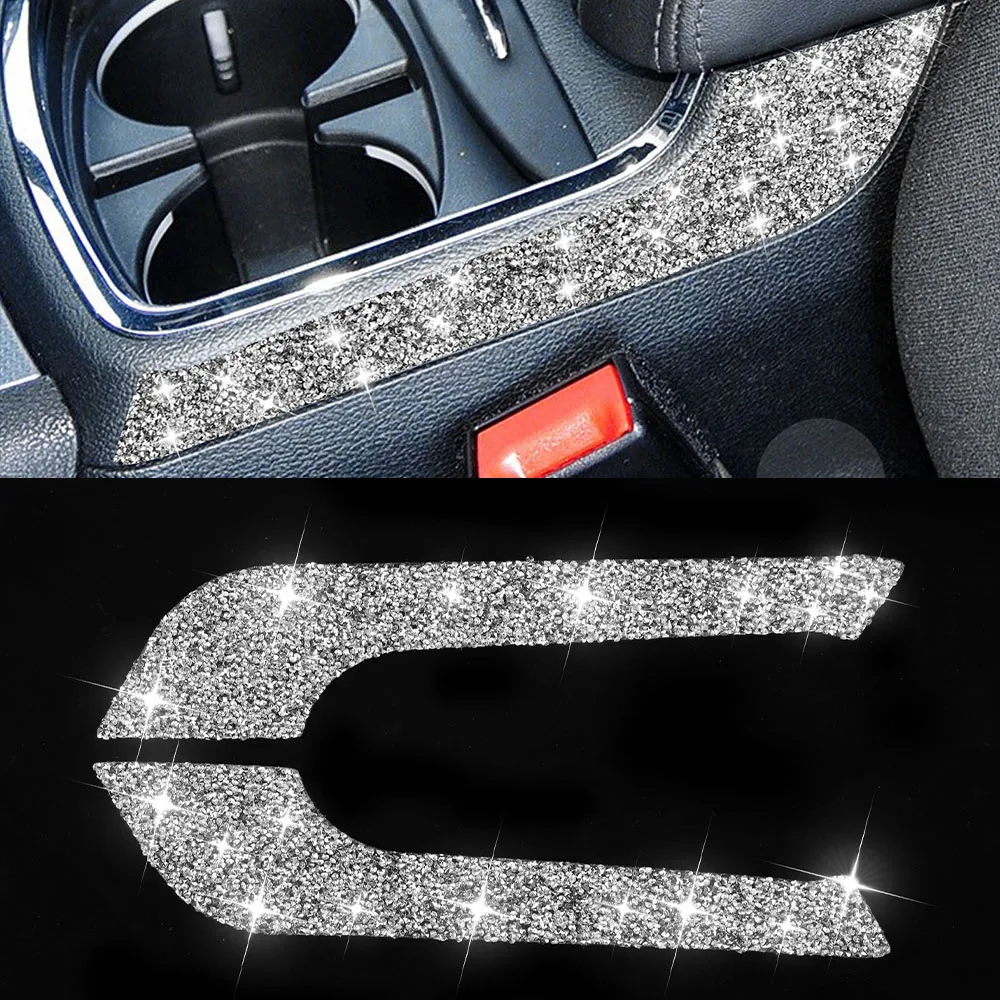 Для Dodge Charger 2011 2012 2013 2014 подстаканник подлокотник боковая декоративная крышка отделка аксессуары для интерьера автомобиля Фотоэлементы Серебряный