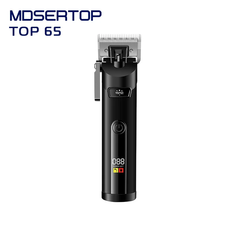 MDSERTOP Top65 Carbon Steel Blade 90 Minutes Use Rechargeable Professional Electric Hair Clipper For Men