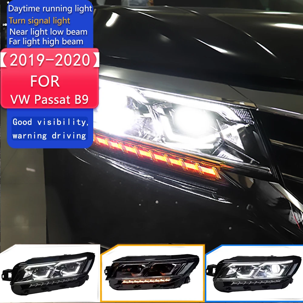 

Car Styling for VW Passat B9 Headlights 2019-2020 New Passat US Version LED Headlight DRL Dynamic Signal Head Lamp Accessories