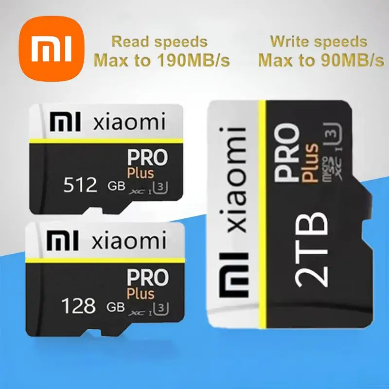 بطاقة ذاكرة Mijia Xiaomi 2 تيرا بايت U3 1 تيرا بايت 512 جيجا بايت مايكرو TF بطاقة SD 128 جيجا بايت 256 جيجا بايت U3 V30 4K بطاقة ذاكرة فلاش عالية الدقة TF للهاتف/الكمبيوتر