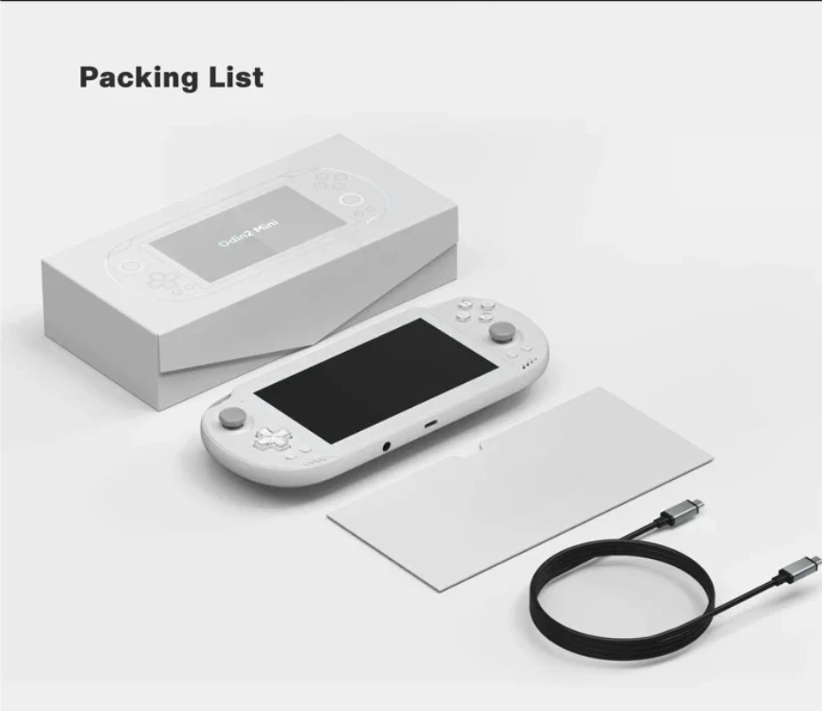 100% Brand New  Odin 2 Mini Handheld Odin2mini LED 5 Inch Touch Screen 5000mAh Battery Android 13 System 8gen2WiFi