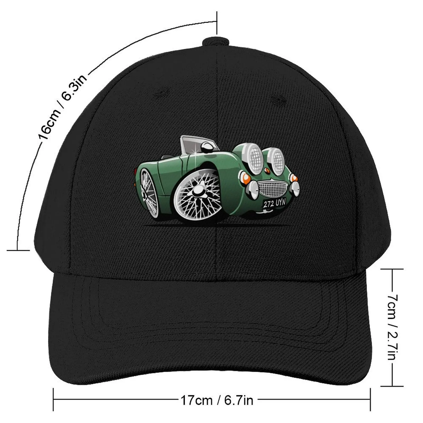 Frogeye Sprite caricature for Terry Baseball Cap funny hat Beach Golf Hat Man Golf Men's Luxury Women's