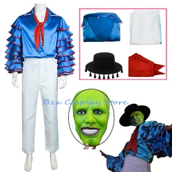 Stanley Cosplay Anime Masker Cosplay Kostuum Clown Prestaties Kostuum Uniform Groen Masker Pak Halloween Party Play Outfit voor Mannen