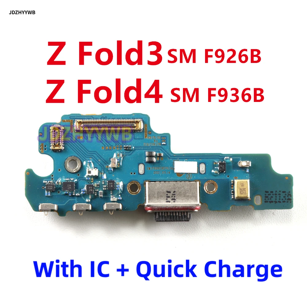 USB Charger Charging Port Dock Connector Board Flex Cable For Samsung Z Fold3 Fold4 5G F926B F936B