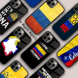 Colombia Flag Magnetic Phone Case For APPLE iPhone 17 Air 16 14 13 12 Pro Max 15 Plus Wireless Charge With MagSafe Cover