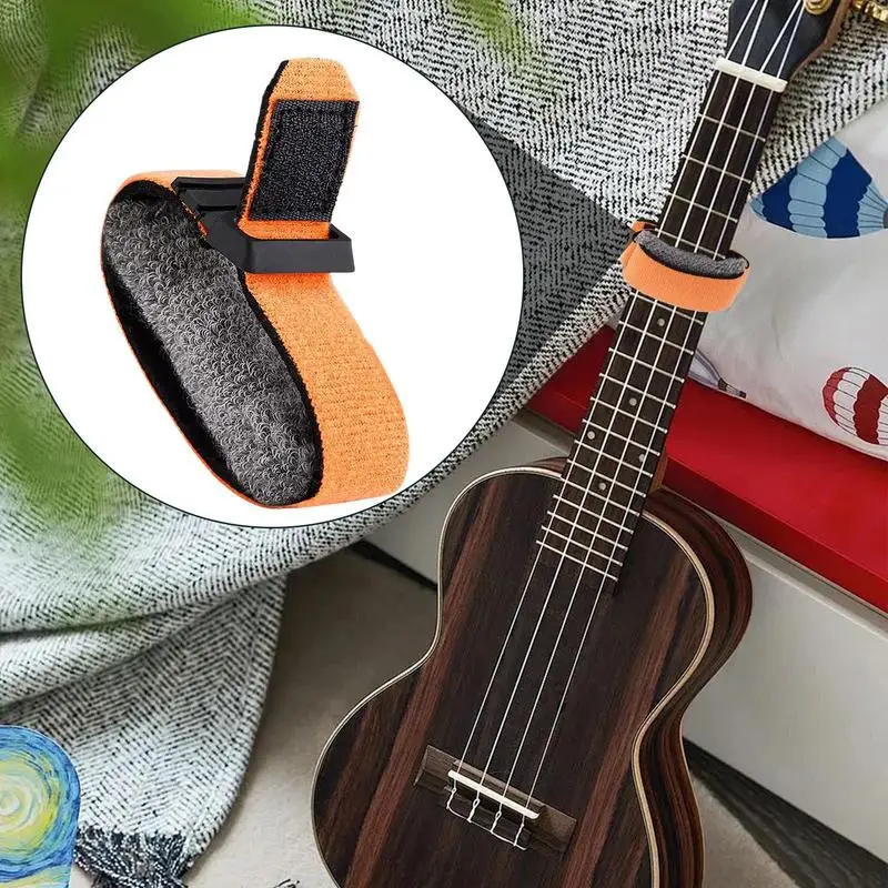 Fret Wrap Adjustable Guitar Wrap Instrument Accessories String Cover Fingerboard Mute Tape for Ukulele Bass Guitar String