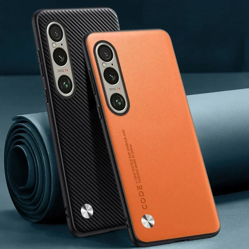 For Sony Xperia 1 VI スマホケース Leather Case For Sony Xperia 1 10 VI 10VI 5G iphone ケース Cover Matte Silicone Protection Phone Case