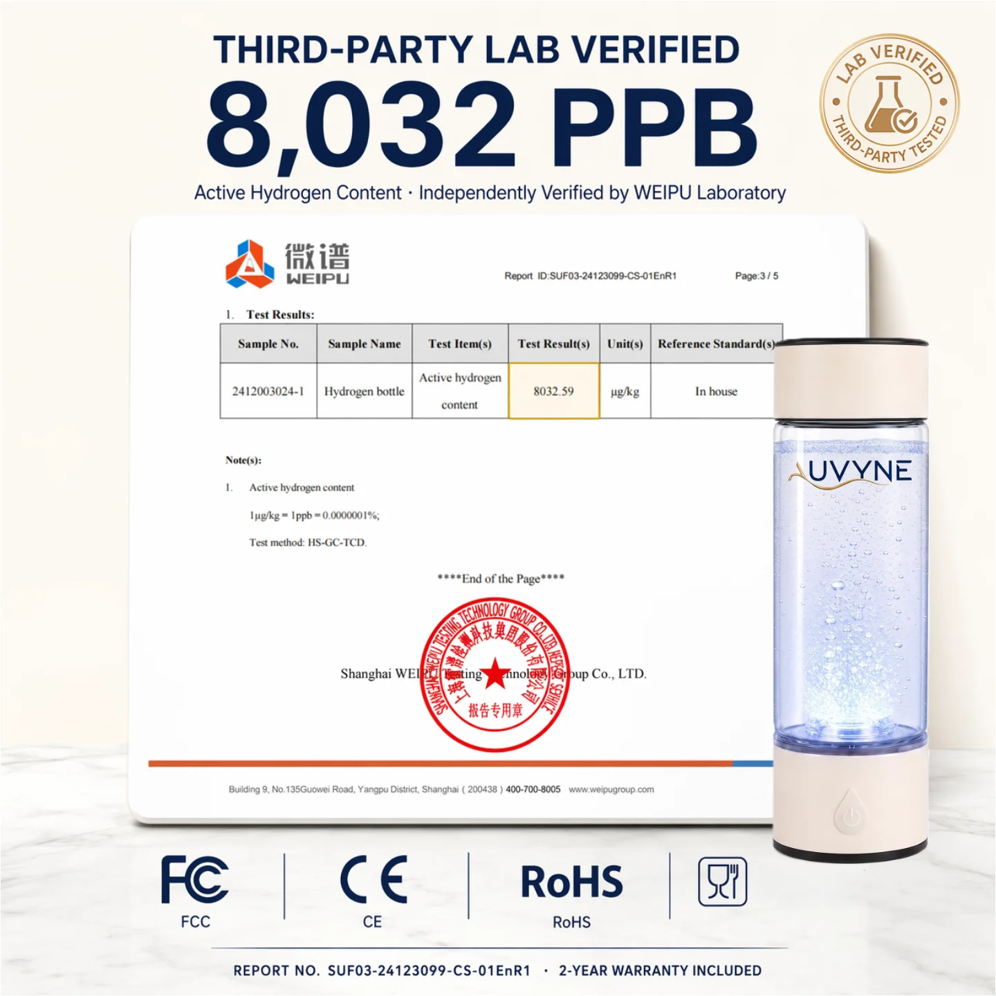 High Concentration Hydrogen Water Generator Bottle 8032 PPB SPE PEM Ionizer Cup Portable Rechargeable Hydrogen Rich Water Maker