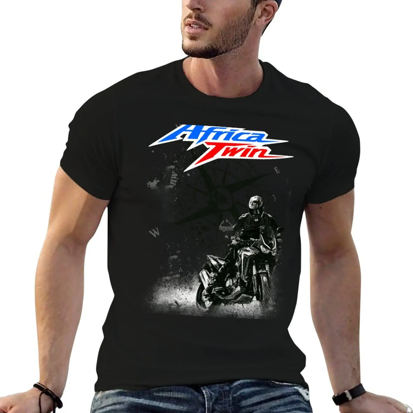 

Africa Twin CRF 1000l Dark Style T-Shirt t shirt custom print anime t shirts for man T-Shirt
