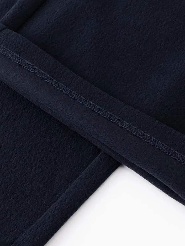 Calças Casuais de Cintura Alta com Corte Reto, Cintura Elástica, Design de Dois Botões e Patchwork, Cor Sólida, Ajuste Solto, Calças Longas Femininas