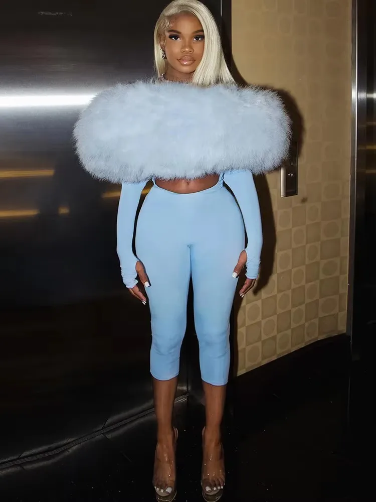 غريب سنور الفراء مائل الرقبة بذلة امرأة فروي المرقعة مثير جوفاء كم كامل عارية الذراعين هوتي الشارع الشهير النشاط وزرة