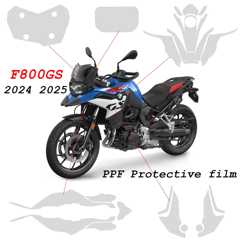 

F800GS Motorcycle Protective film Invisible car cover for BMW F800 GS 2024 2025- Screen Fairing Anti scratch Protective film