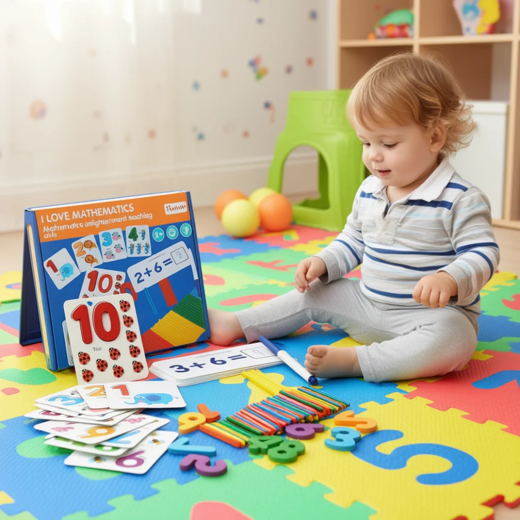 

Wooden Math Learning Set – Number Matching & Basic Arithmetic Practice for Toddlers, Addition & Subtraction Educational Toy