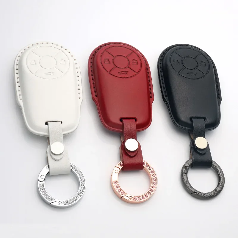 

Car Key Case Cover Fob Holder for Great Wall Haval Big Dog Euler H6 M6 ORA Good Cat White Cat Leather Keyring Shell