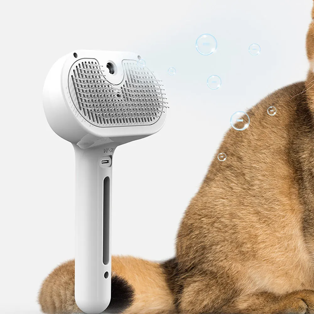 

Cat Steam Brush Cat and Dog Pet Electric Spray Massage Comb Anti Flea Comb