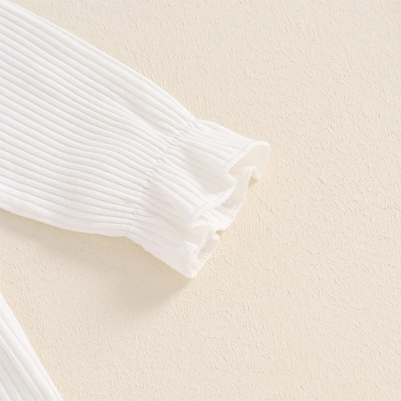 طقم قميص وتنورة مضلع بأكمام طويلة للفتيات ، قمم مضلعة ، سروال قصير ، فستان شامل ، ملابس الخريف ، ملابس ، 1 طن ، 2 طن ، 3 طن ، 4 طن ، 5 طن